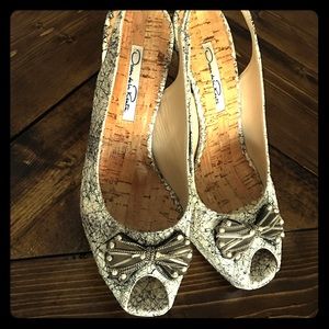 Oscar de la Renta sling back